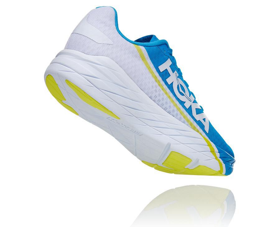 Zapatillas Running Hoka One One Hombre - Rocket X - Blancas/Azules - ICX946217